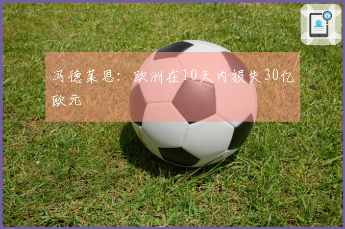 冯德莱恩：欧洲在10天内损失30亿欧元